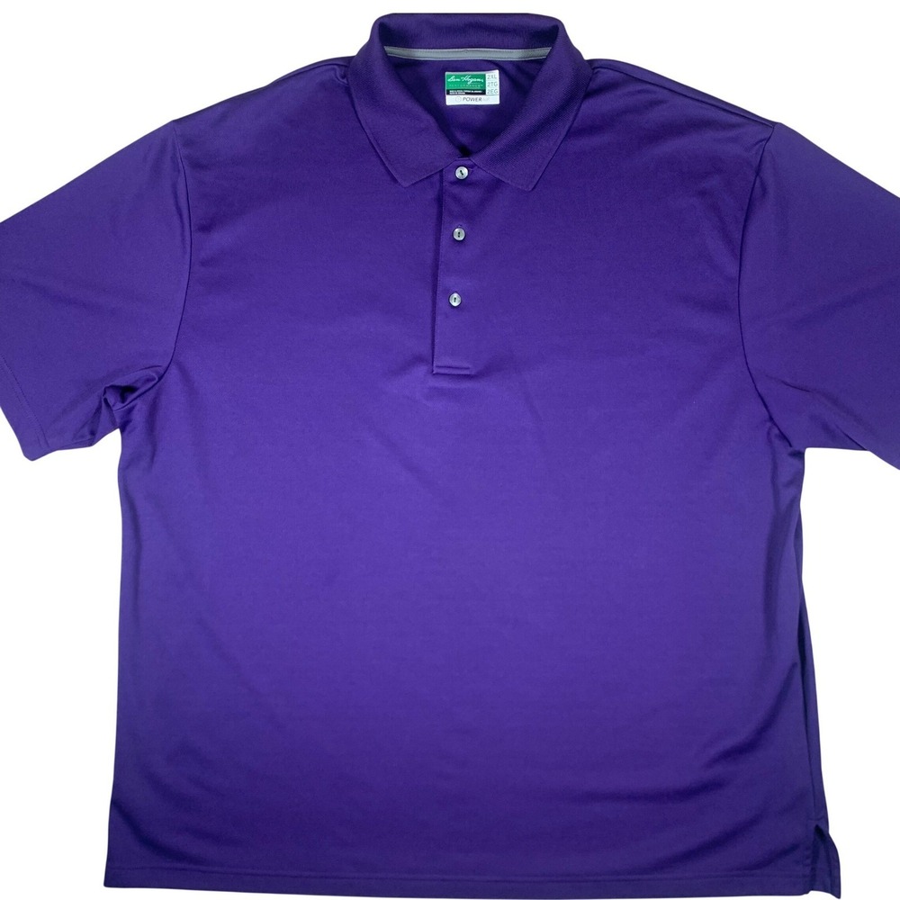 Ben‎ Hogan Performance Polo Mens 2XL Purple Excellent PowerAir Golf Shirt